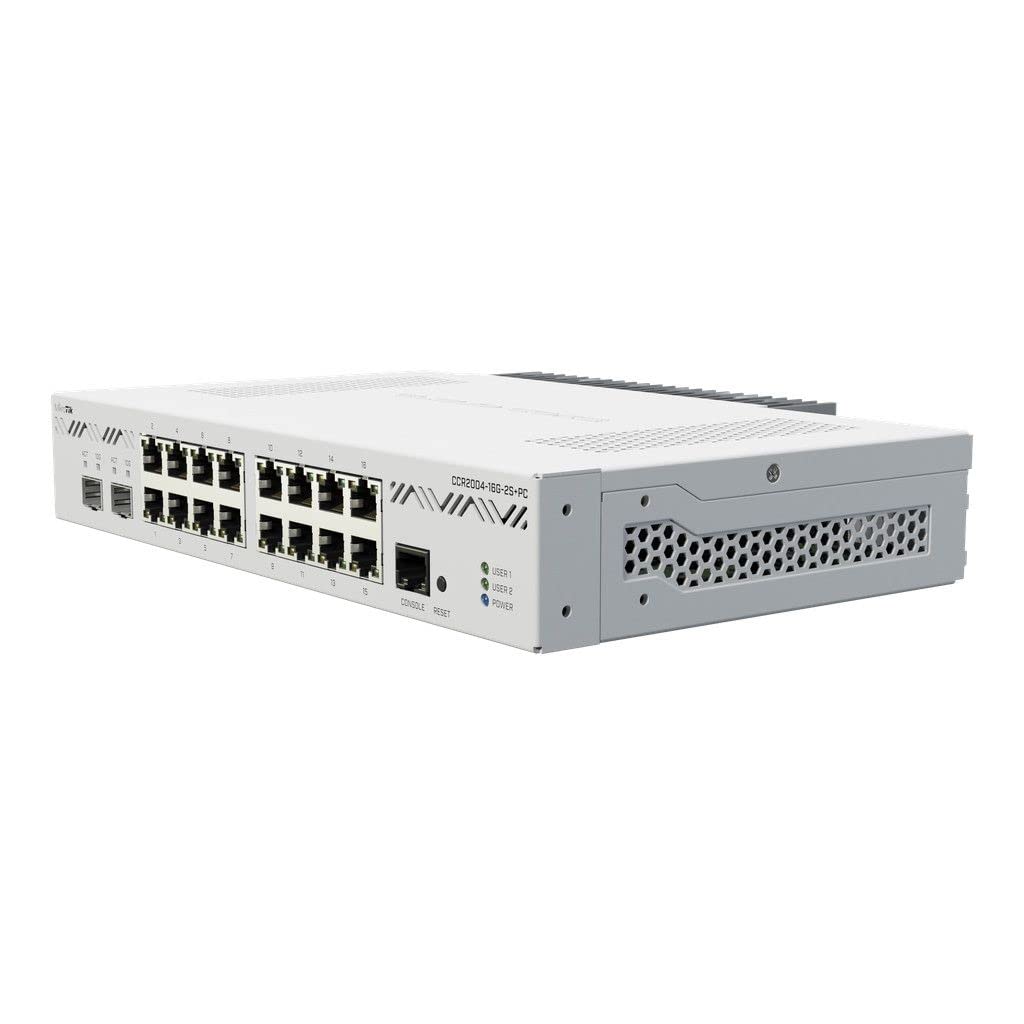 Mikrotik CCR2004-16G-2S+PC roteador Ethernet 16x portas Gigabit